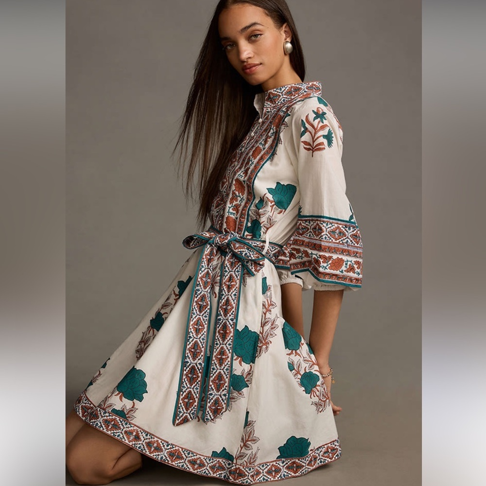 Sue Sartor Fit Flare Flounce Dress